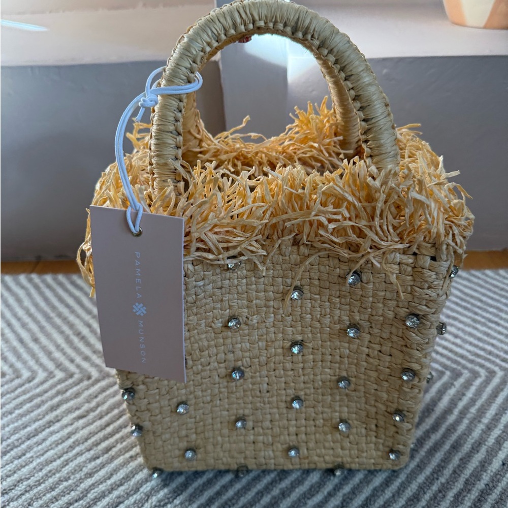 NWT Pamela Munson check mate mini sparkle bag